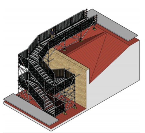 Escaleras De Emergencia Y De Acceso Alquiler Maquinaria Unic