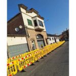 alquiler valla peatonal plastico obras