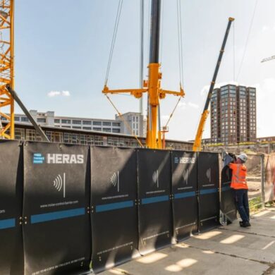 ¿Cómo reducir el ruido en las obras con barreras acústicas?