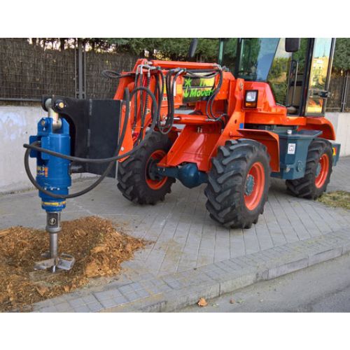 maquinaria de jardineria polipasto con caballete