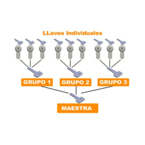 amaestramiento de llaves por grupos