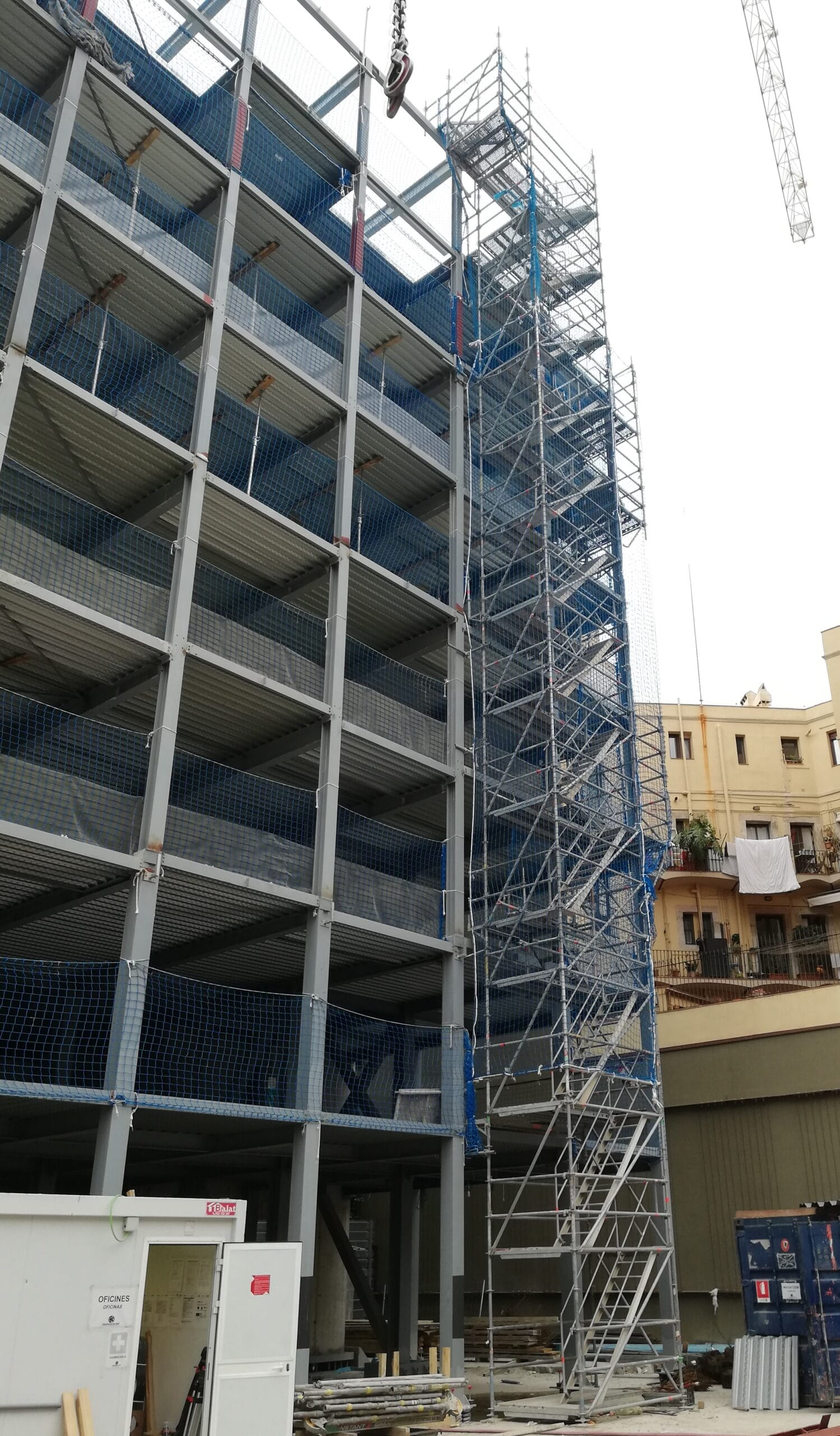 Escalera Acceso Obra Seguridad