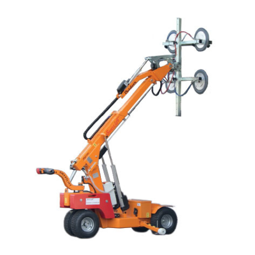 robot cristalero y grua pick & carry